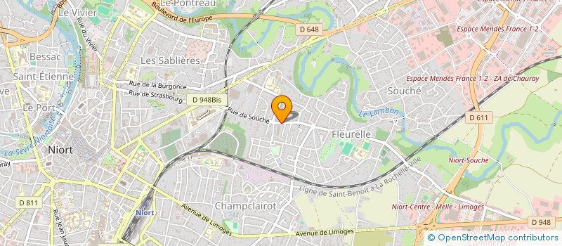 localisation de l'entreprise SAS DES SALARIES DE LA POSTE DE FRANCE TELECOM DES SERVICES PUBLICS ET DE L'ECO SOC DE LA REGION NIORTAISE à NIORT