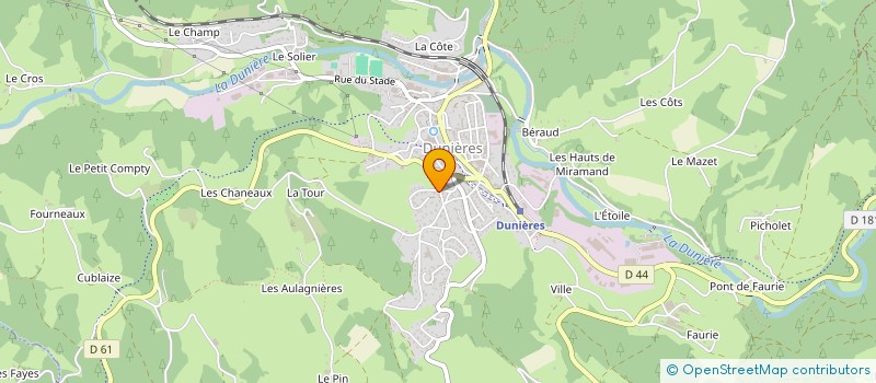 localisation de l'entreprise SAS DES SAPINS AUX OLIVIERS  DUNIERES