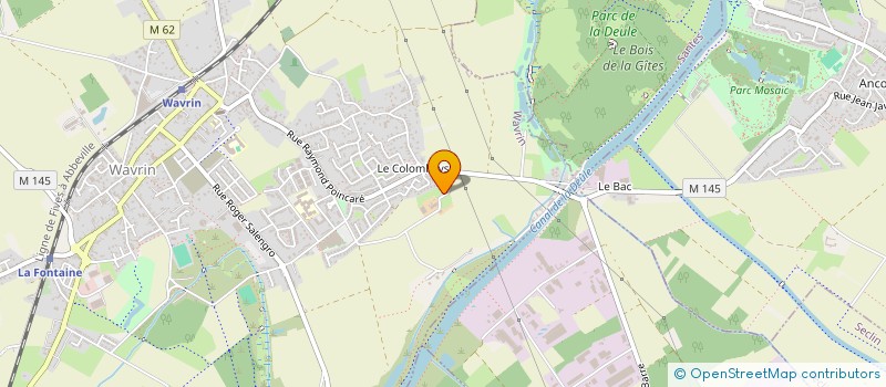 localisation de l'entreprise SAS DES SARTEAUX  WAVRIN