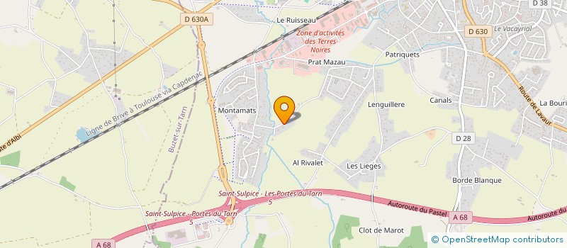 localisation de l'entreprise SAS DES SOUMIAYRES  SAINT-SULPICE-LA-POINTE