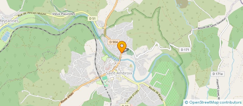 localisation de l'entreprise SAS DES VETERINAIRES MOLKO LERIVEREND  SAINT-AMBROIX