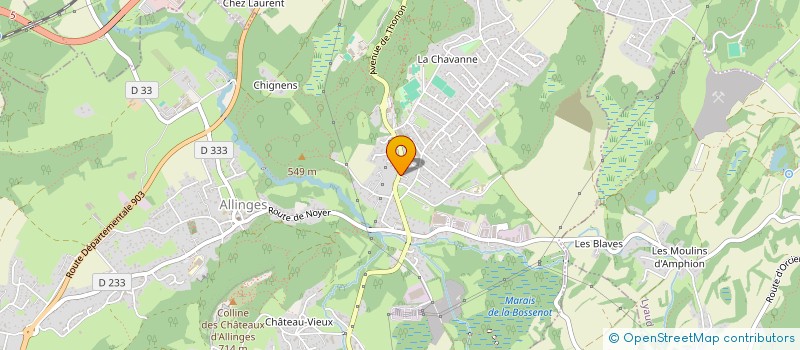 localisation de l'entreprise SAS DES VIGNES à AYSE