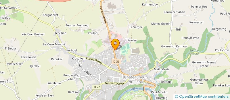 localisation de l'entreprise SAS DESBRUERES à CHATEAUNEUF-DU-FAOU