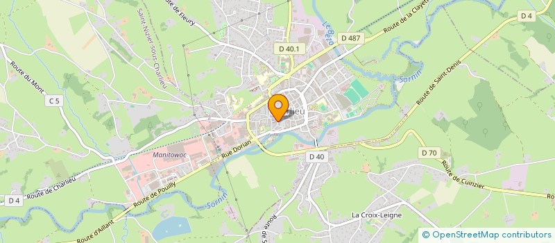 localisation de l'entreprise SAS DESCORET à CHARLIEU