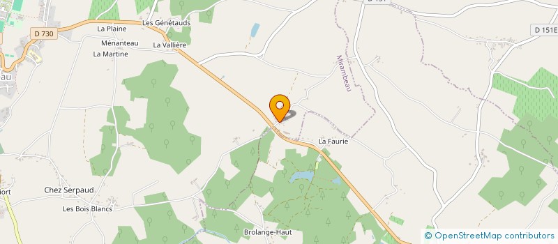 localisation de l'entreprise SAS DESGRANGE  MIRAMBEAU