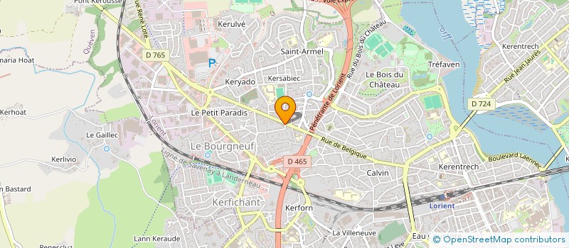 localisation de l'entreprise SAS DESJARDINS à LORIENT