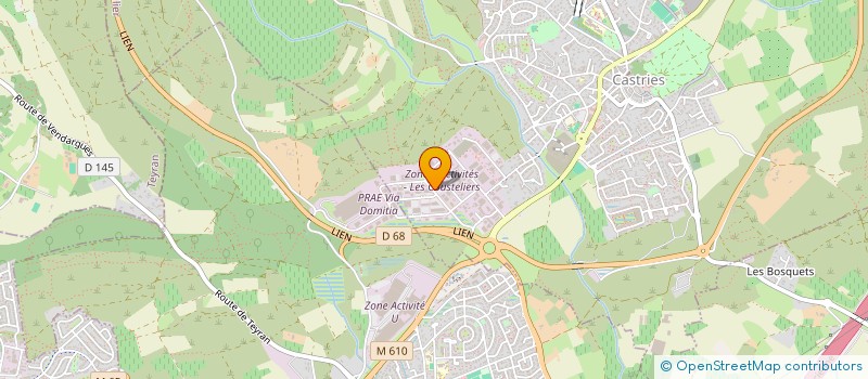 localisation de l'entreprise SAS DESOLAR  CASTRIES