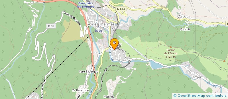 localisation de l'entreprise SAS DESTINATION BEAUTE BIEN-ETRE  AX-LES-THERMES
