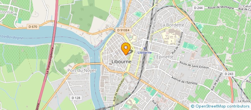 localisation de l'entreprise SAS DEUX  LIBOURNE
