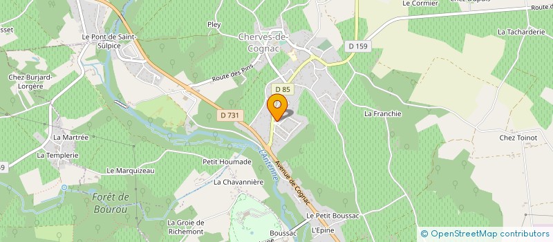 localisation de l'entreprise SAS DEVAUX à VAL-DE-COGNAC