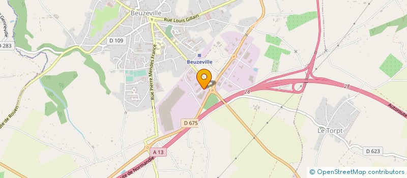 localisation de l'entreprise SAS DEXAGE  BEUZEVILLE