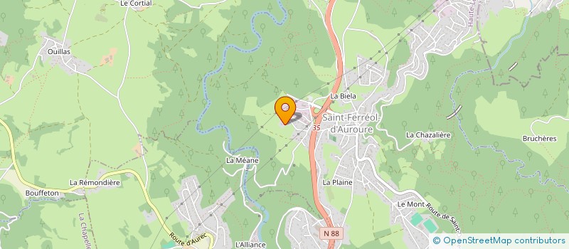 localisation de l'entreprise SAS DGC  SAINT-FERREOL-D'AUROURE