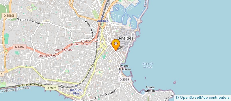 localisation de l'entreprise SAS DGLS à ANTIBES