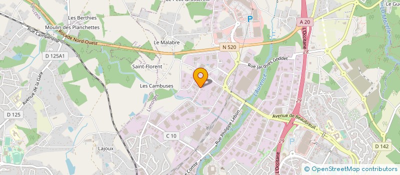 localisation de l'entreprise SAS DGR IMPRIMEUR à LIMOGES