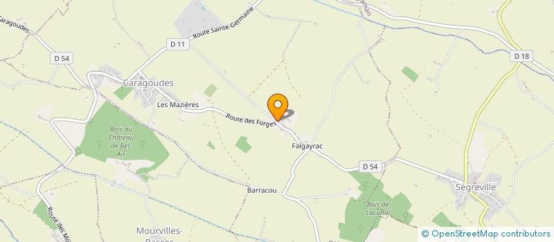 localisation de l'entreprise SAS DHOUM MELISSA  CARAGOUDES