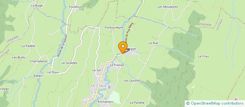 localisation de l'entreprise SAS DI CONSEIL à CHEYLADE