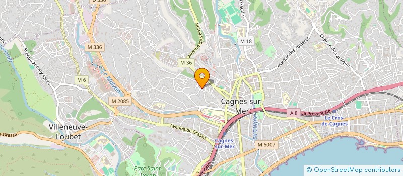 localisation de l'entreprise SAS DIAMANT D'AZUR à CAGNES-SUR-MER