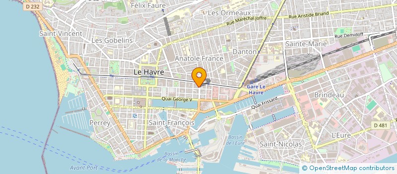 localisation de l'entreprise SAS DIROK à LE HAVRE