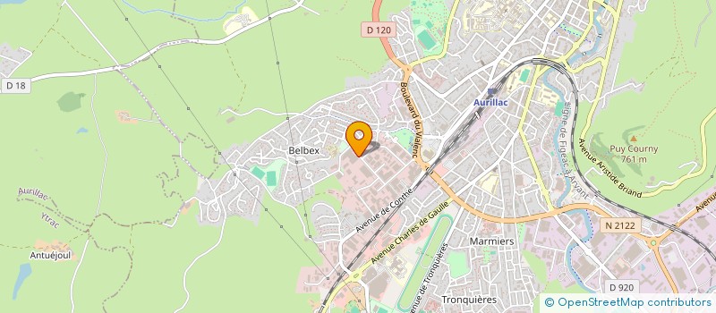 localisation de l'entreprise SAS DISCAN à AURILLAC