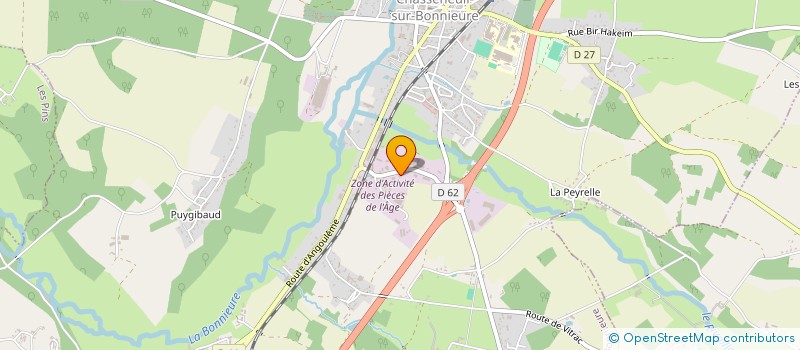 localisation de l'entreprise SAS DISTRIBUTION-TRAVAUX-CHARENTAIS à CHASSENEUIL-SUR-BONNIEURE