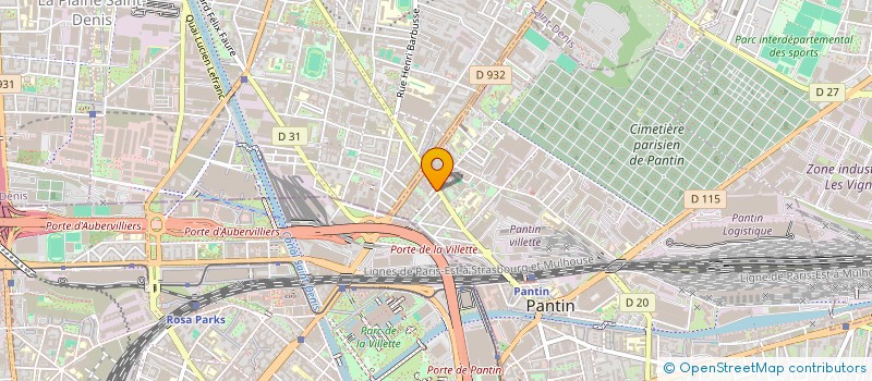 localisation de l'entreprise SAS DISTRICOM à PANTIN