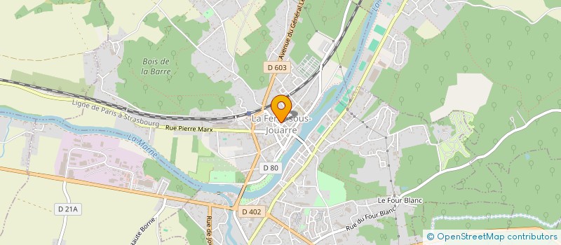 localisation de l'entreprise SAS DL LA FERTE à LA FERTE-SOUS-JOUARRE