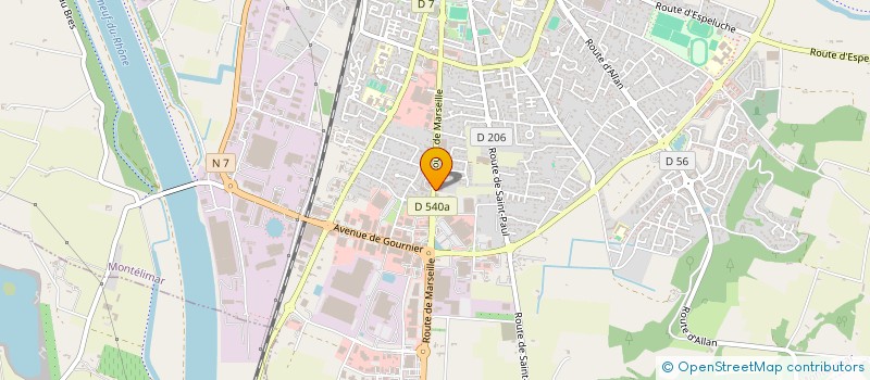 localisation de l'entreprise SAS DLM à MONTELIMAR