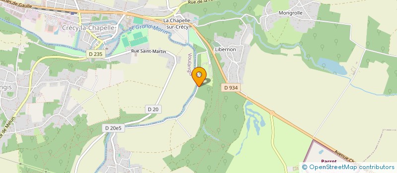 localisation de l'entreprise SAS DLM  CRECY-LA-CHAPELLE