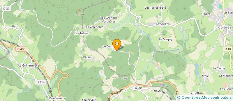 localisation de l'entreprise SAS DLT SAONE ET LOIRE  AZOLETTE