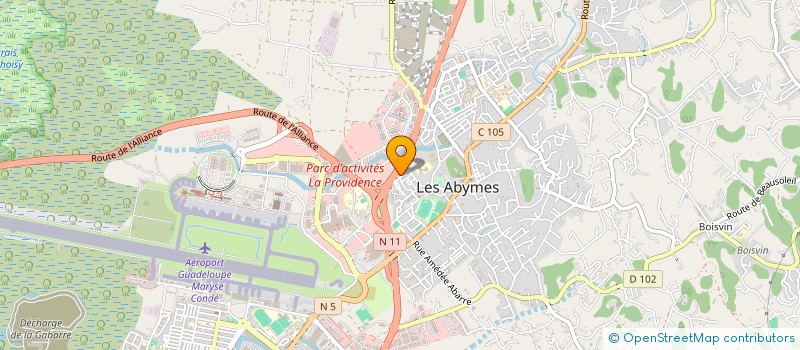 localisation de l'entreprise SAS DM  LES ABYMES