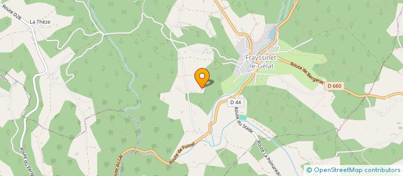 localisation de l'entreprise SAS DMF  FRAYSSINET-LE-GELAT