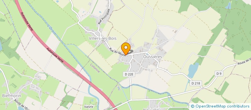 localisation de l'entreprise SAS DMTE  OUSSIERES