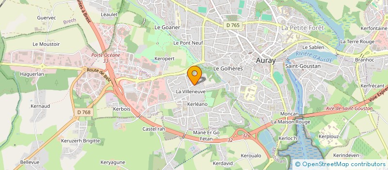 localisation de l'entreprise SAS DOARE MAREE à AURAY