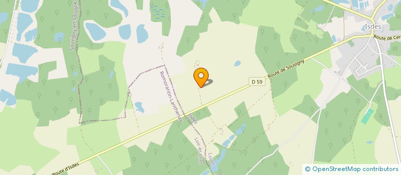 localisation de l'entreprise SAS DOMAINE DE CHASSE à ISDES