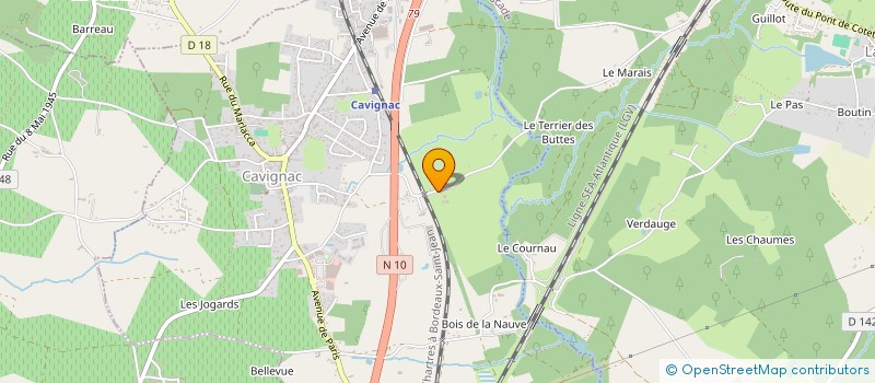 localisation de l'entreprise SAS DOMAINE DE LA SAYE à CAVIGNAC