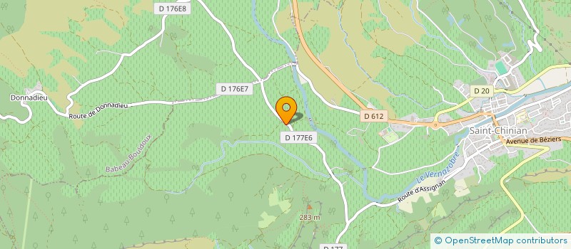 localisation de l'entreprise SAS DOMAINE DE SAINT-CELS  SAINT-CHINIAN