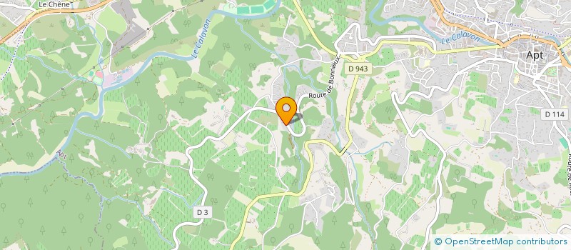 localisation de l'entreprise SAS DOMAINE LES HAUTEURS DU LUBERON  CASENEUVE