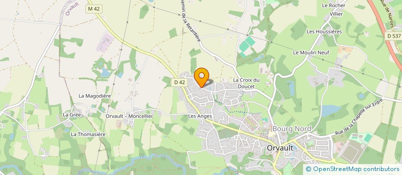 localisation de l'entreprise SAS DOUCET à ORVAULT