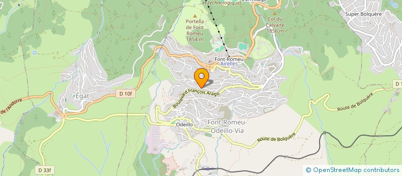 localisation de l'entreprise SAS DP PROMOTION  FONT-ROMEU-ODEILLO-VIA