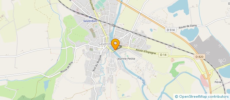 localisation de l'entreprise SAS DPI à SAVERDUN