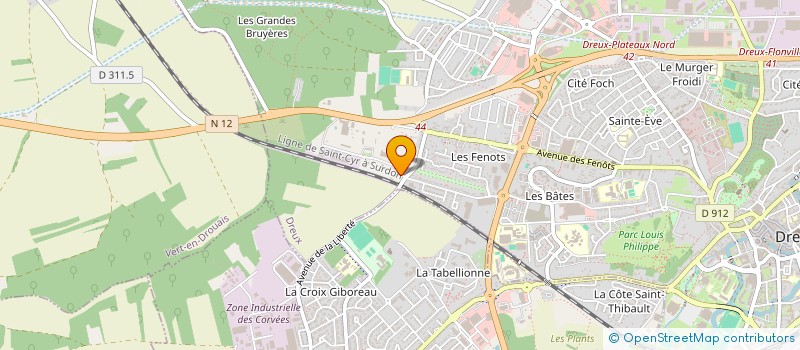 localisation de l'entreprise SAS DROUAISE DE METALLURGIE à DREUX