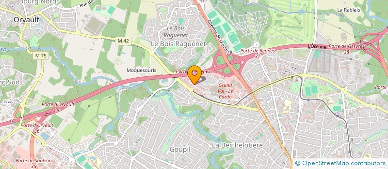 localisation de l'entreprise SAS DROUET à ORVAULT