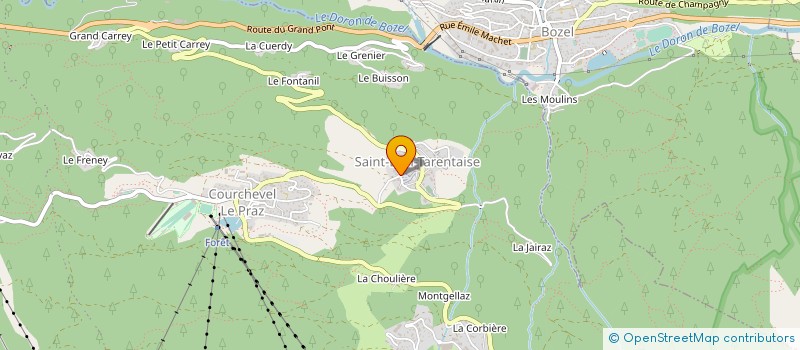 localisation de l'entreprise SAS DS à COURCHEVEL