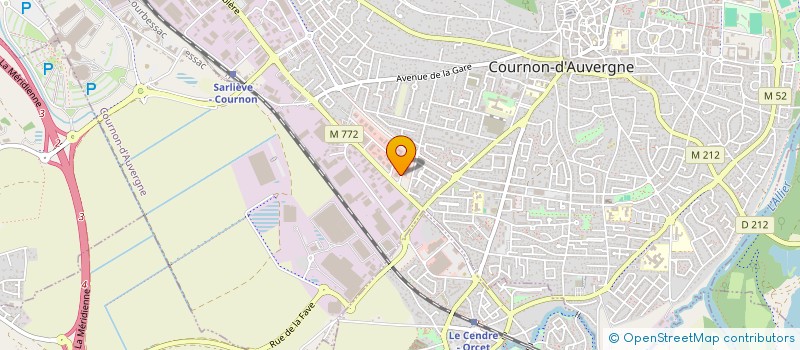 localisation de l'entreprise SAS DU 12 RUE DE LA PISCINE  COURNON-D'AUVERGNE