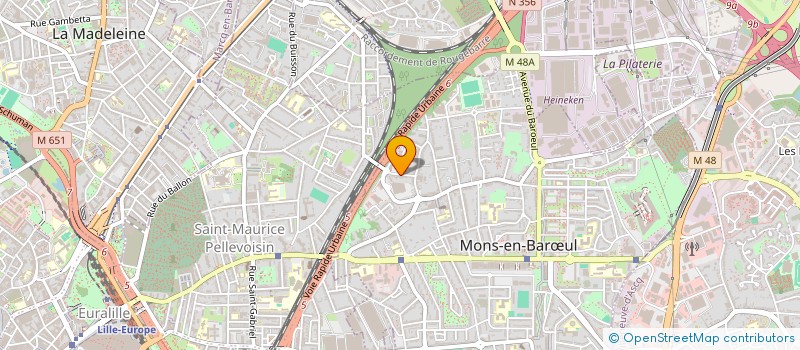 localisation de l'entreprise SAS DU 36 RUE DE LA MARMORA  MONS-EN-BAROEUL