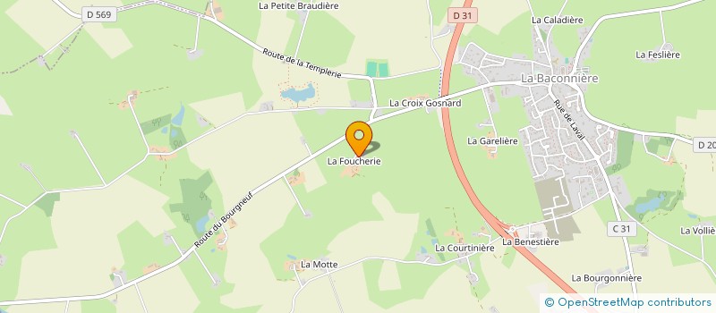 localisation de l'entreprise SAS DU BIEN-ETRE à LA BACONNIERE