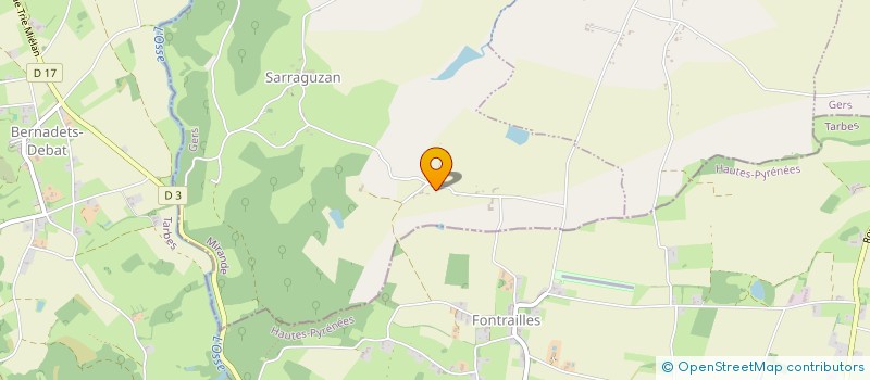 localisation de l'entreprise SAS DU BIQUET  SAINTE-DODE