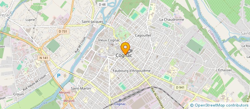 localisation de l'entreprise SAS DU BOIS D'ANGLE à COGNAC