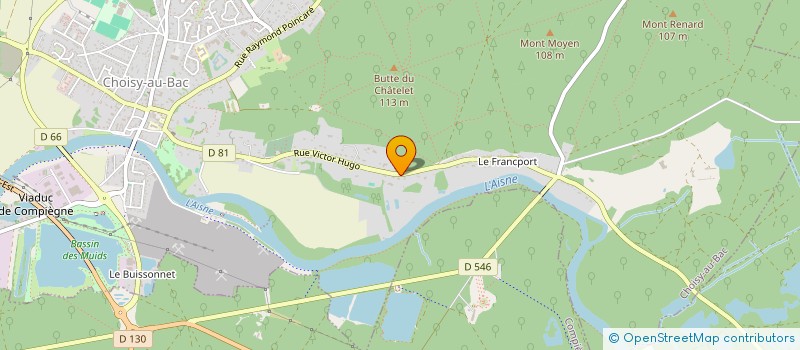 localisation de l'entreprise SAS DU BOIS DE PLAISANCE  LA CROIX-VALMER