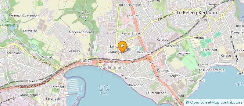 localisation de l'entreprise SAS DU BOIS DE SAPINS  LE RELECQ-KERHUON